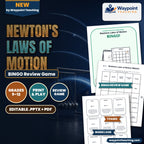 Newton's Laws of Motion BINGO Review Game cover
