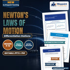Newton's Laws of Motion Differentiation Stations cover