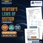 Newton's Laws of Motion Guided Notes cover