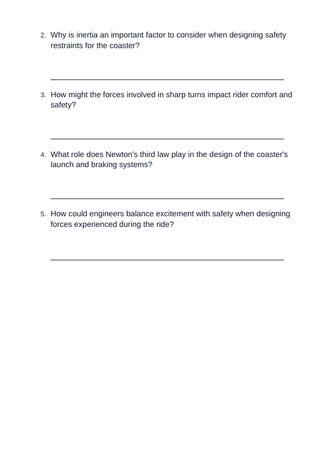 Newton's Laws of Motion Real-World Case Study sample page