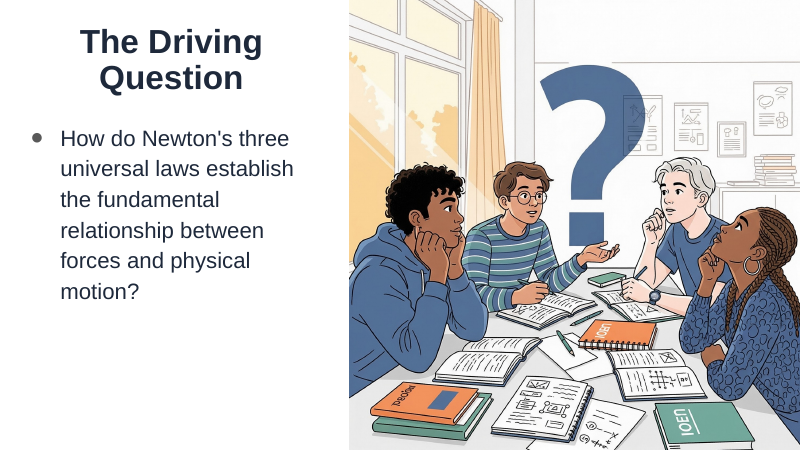 Newton's Laws of Motion Substitute Slideshow & Teacher Guide sample page