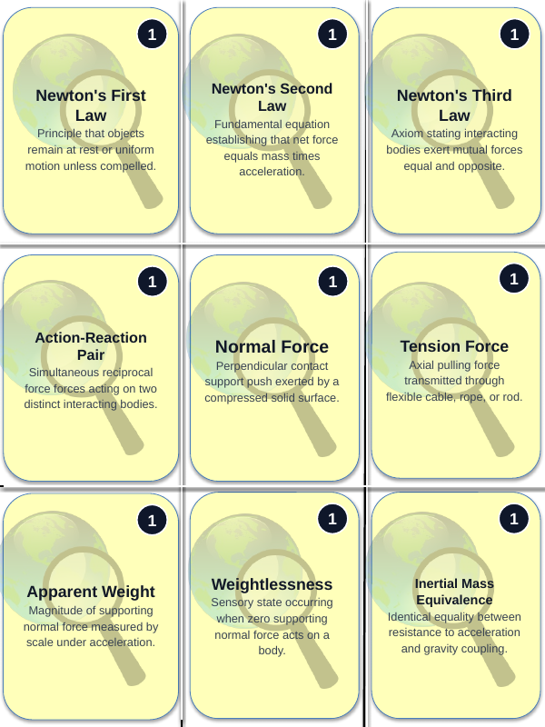 Newton's Laws of Motion Trivia Board Game sample page