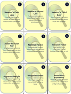Newton's Laws of Motion Trivia Board Game sample page