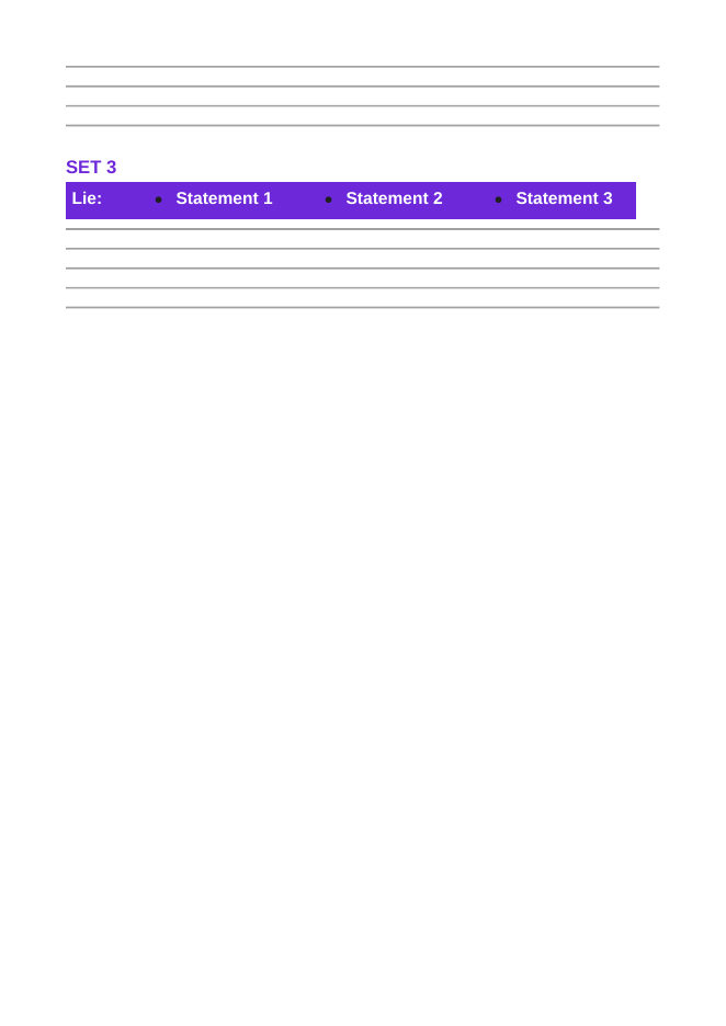 Newton's Laws of Motion Truth or Lie Challenge sample page