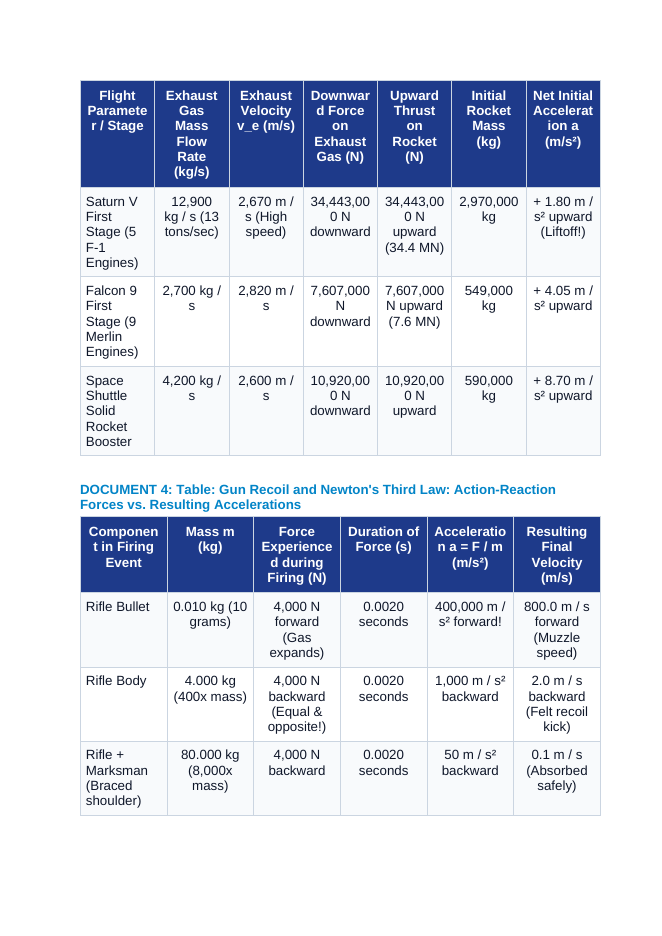 Newton's Third Law: Action-Reaction Pairs in Rocket Propulsion and Recoil CER Phenomena Worksheet sample page