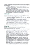 Nuclear Fission & Fusion 5E Lesson Plan sample page
