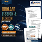 Nuclear Fission & Fusion Lesson Quiz cover