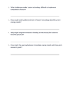 Nuclear Fission & Fusion Real-World Case Study sample page