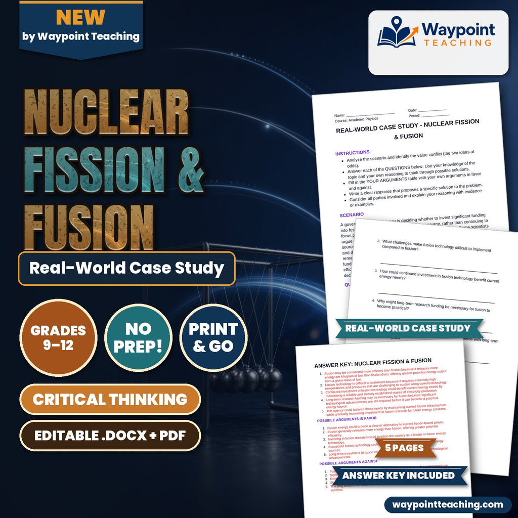 Nuclear Fission & Fusion Real-World Case Study cover