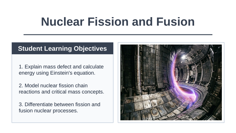 Nuclear Fission & Fusion Slide Show Presentation sample page