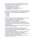 Nuclear Fission & Fusion Spanish Unit Test sample page