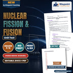 Nuclear Fission & Fusion Spanish Unit Test cover