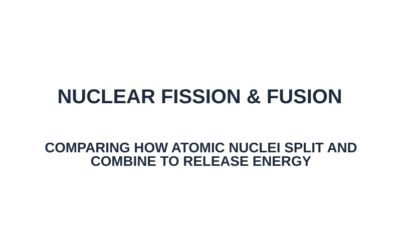 Nuclear Fission & Fusion Substitute Slideshow & Teacher Guide sample page
