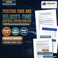 Position-Time and Velocity-Time Graphical Motion Analysis CER Phenomena Worksheet cover