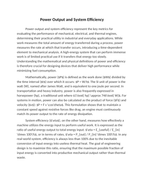Power Output and System Efficiency Reading Worksheet sample page
