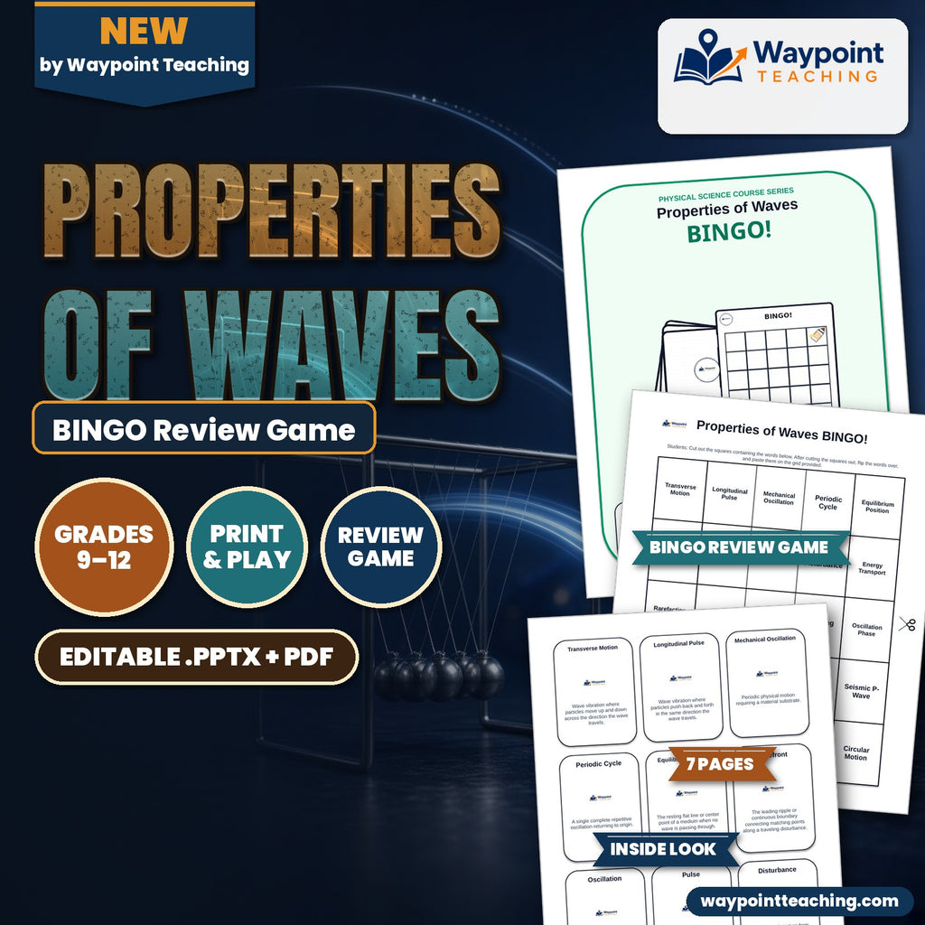 Properties of Waves BINGO Review Game cover