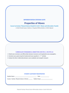 Properties of Waves Differentiation Stations sample page