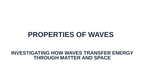 Properties of Waves Substitute Slideshow & Teacher Guide sample page