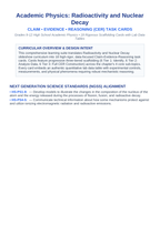 Radioactivity & Nuclear Decay CER Task Cards sample page