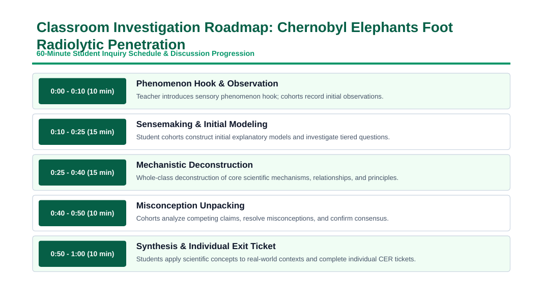 Radioactivity & Nuclear Decay Phenomena-Based Lesson: Radiolytic Camera Degradation and Heavy Alpha, Beta, and Gamma Shielding Around the Chernobyl Corium 'Elephant's Foot' Presentation sample page