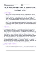 Radioactivity & Nuclear Decay Real-World Case Study sample page