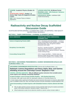 Radioactivity & Nuclear Decay Scaffolded Phenomena-Based Lesson: Radiolytic Camera Degradation and Heavy Alpha, Beta, and Gamma Shielding Around the Chernobyl Corium 'Elephant's Foot' Teacher Discussion Guide sample page