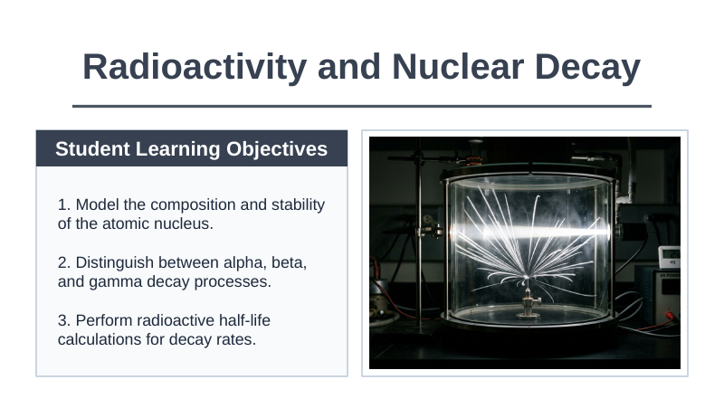Radioactivity & Nuclear Decay Slide Show Presentation sample page