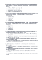 Radioactivity & Nuclear Decay Spanish Unit Test sample page