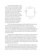 Resistance Current and Ohms Law Reading Worksheet sample page
