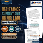Resistance Current and Ohms Law Reading Worksheet cover