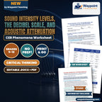 Sound Intensity Levels, the Decibel Scale, and Acoustic Attenuation CER Phenomena Worksheet cover