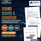 Sound Waves & Acoustics Phenomena-Based Lesson: Explosive Double Thunderclaps and Visible Vapor Cloud Disks Accompanying Transonic Aircraft Acceleration Student Response Sheet cover