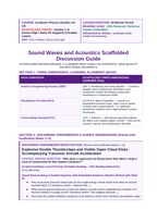 Sound Waves & Acoustics Scaffolded Phenomena-Based Lesson: Explosive Double Thunderclaps and Visible Vapor Cloud Disks Accompanying Transonic Aircraft Acceleration Teacher Discussion Guide sample page