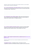 Sound Waves & Acoustics Scaffolded Phenomena-Based Lesson: Explosive Double Thunderclaps and Visible Vapor Cloud Disks Accompanying Transonic Aircraft Acceleration Student Response Sheet sample page