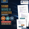 Sound Waves & Acoustics Spanish Guided Notes cover