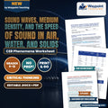 Sound Waves, Medium Density, and the Speed of Sound in Air, Water, and Solids CER Phenomena Worksheet cover