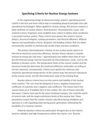 Specifying Criteria for Nuclear Energy Systems Reading Worksheet sample page