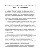 Systematic Processes in Physics Experiments Reading Worksheet sample page