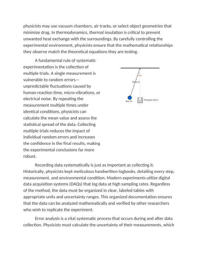Systematic Processes in Physics Experiments Reading Worksheet sample page