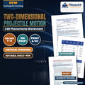 Two-Dimensional Projectile Motion: Horizontal Velocity vs. Vertical Gravitational Acceleration CER Phenomena Worksheet cover