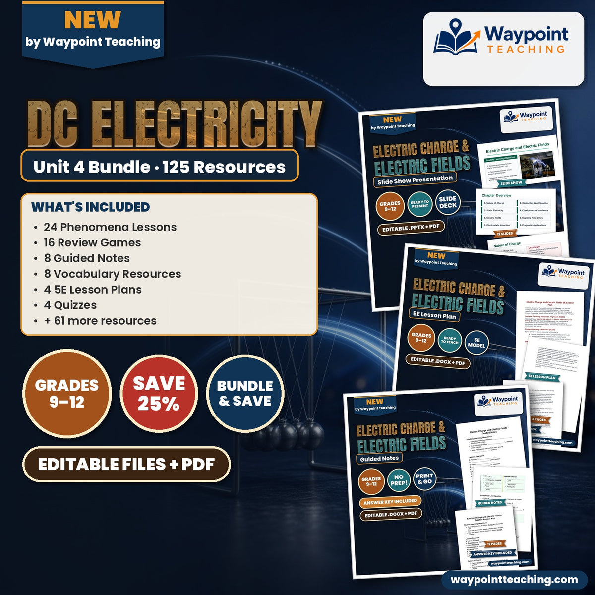 Academic Physics Unit 4: DC Electricity Bundle cover