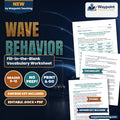 Wave Behavior: Reflection, Refraction, & Diffraction Fill-in-the-Blank Vocabulary Worksheet cover