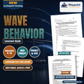 Wave Behavior: Reflection, Refraction, & Diffraction Lesson Quiz cover