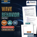 Wave Behavior: Reflection, Refraction, & Diffraction Spanish Unit Test cover