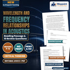 Wavelength and Frequency Relationships in Acoustics Reading Worksheet cover