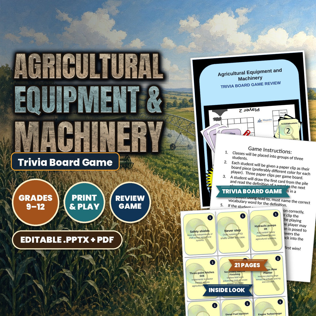 Agricultural Equipment & Machinery Trivia Board Game cover
