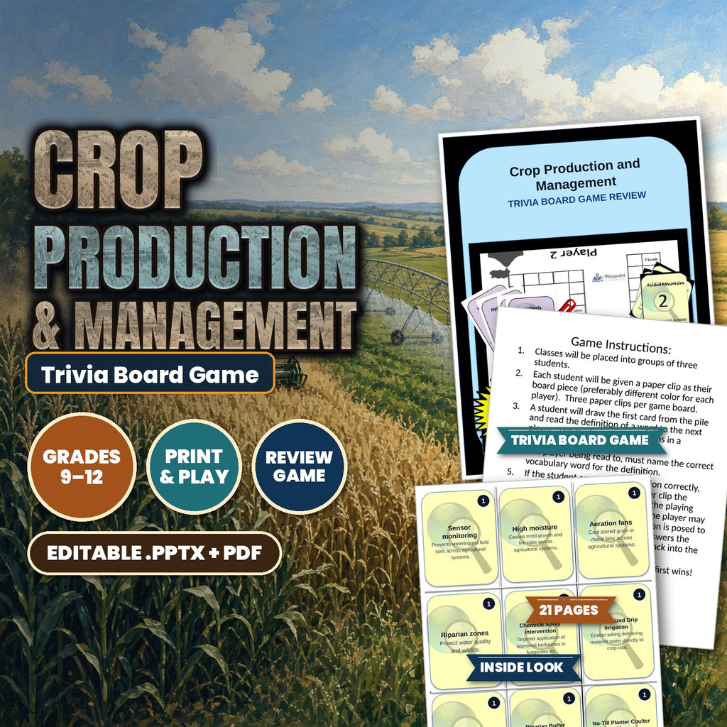 Crop Production & Management Trivia Board Game cover