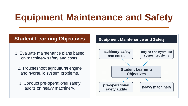 Equipment Maintenance & Safety Slide Show Presentation sample page
