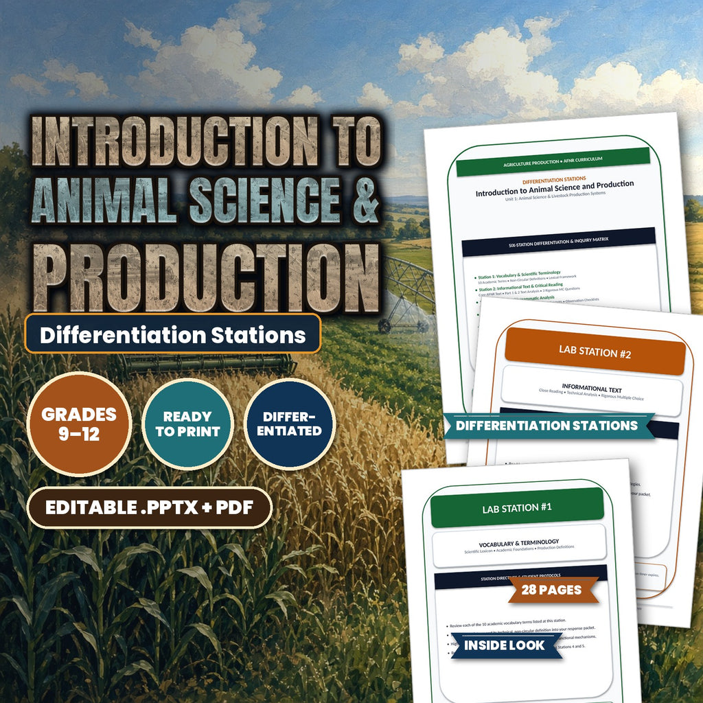 Introduction to Animal Science & Production Differentiation Stations cover