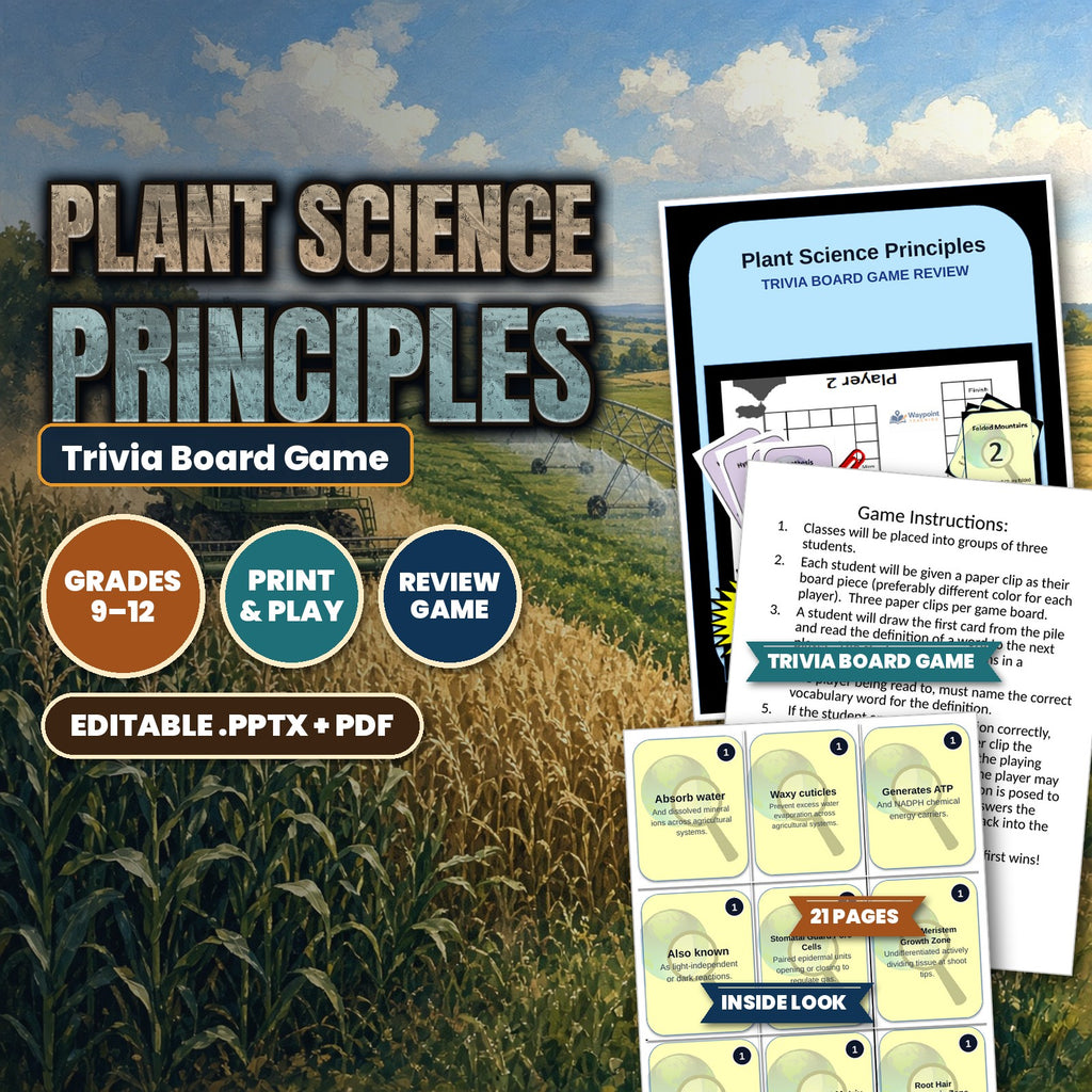 Plant Science Principles Trivia Board Game cover